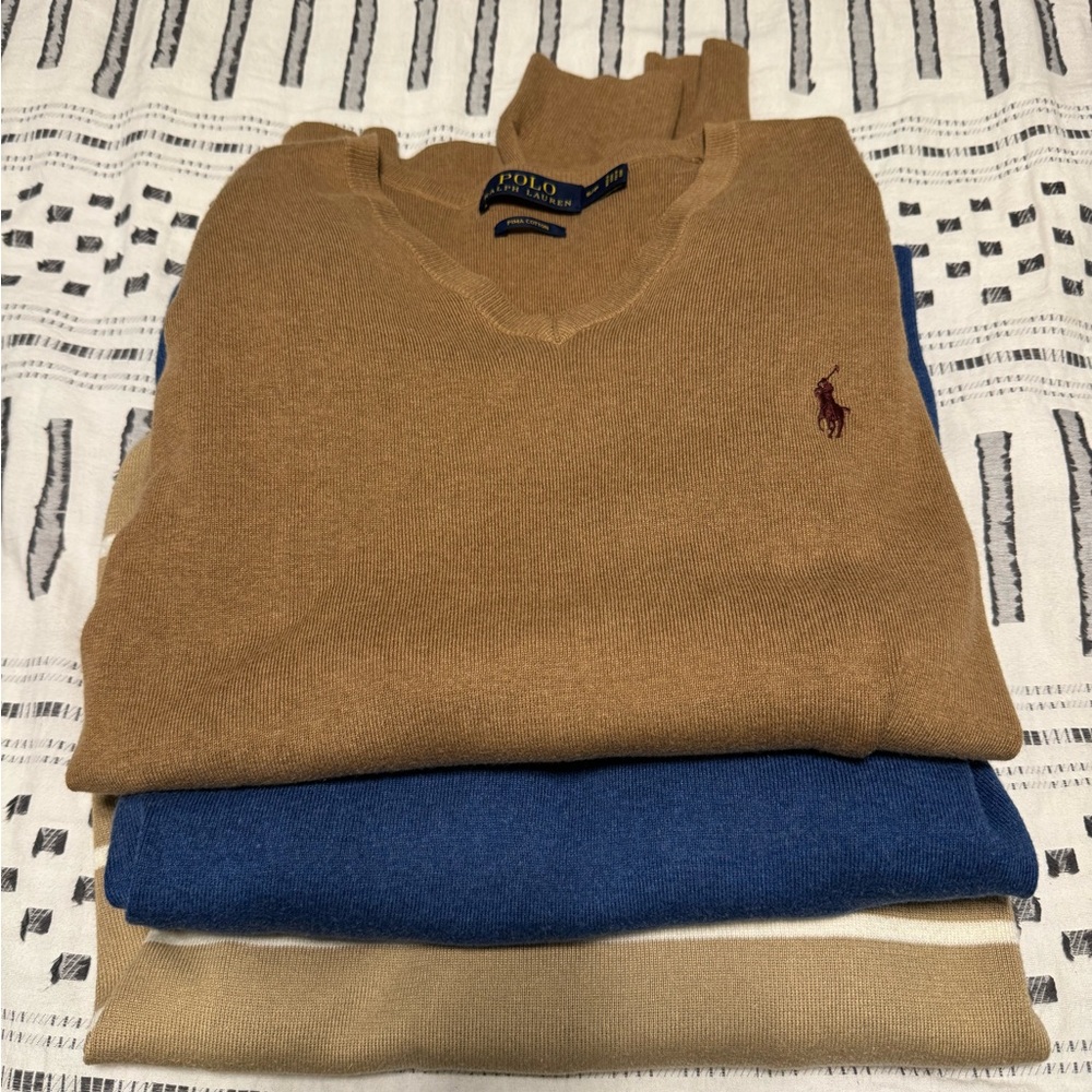 Three Polo Sweaters
